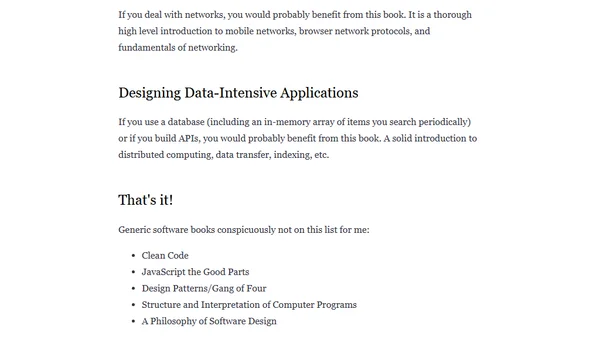 Two books I recommend to developers