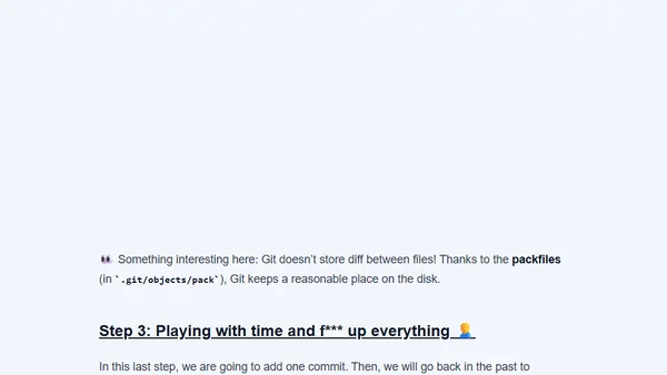 What's happens when you "git commit"