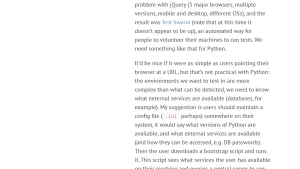 The continuous integration I want