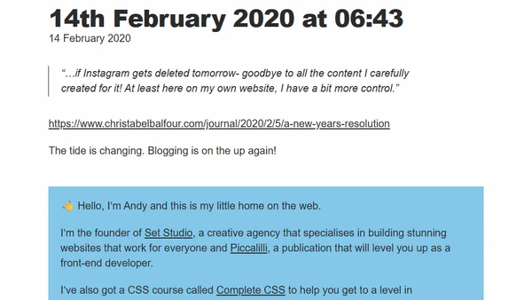 14th February 2020 at 06:43