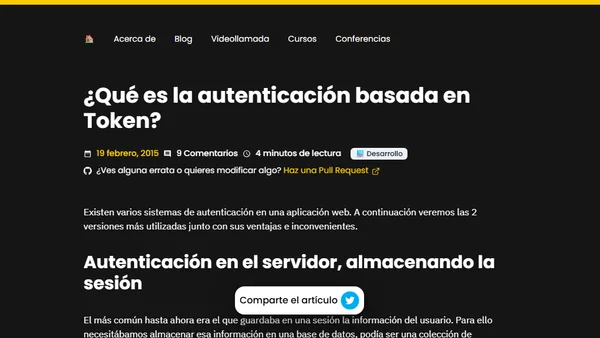 ¿Qué es la autenticación basada en Token?