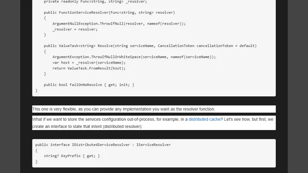Service Discovery in .NET