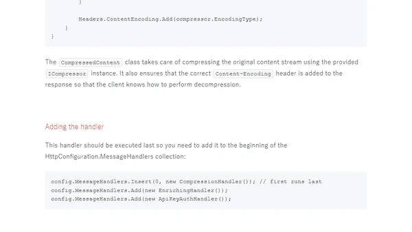 ASP.NET Web API Compression
