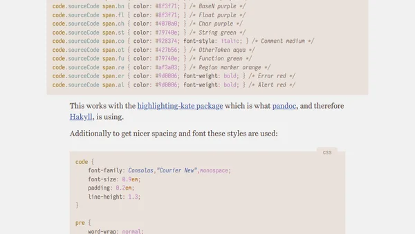 Gruvbox Syntax Highlighting for Pandoc