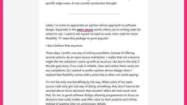 Opinion-driven design