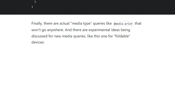 Media Queries in Times of @container