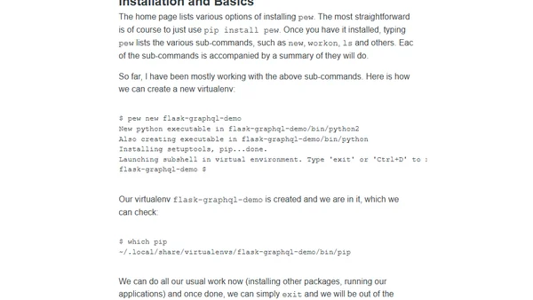 A virtualenv first approach to Python projects