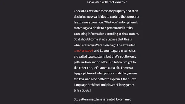 Java 21 Pattern Matching Tutorial