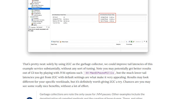 Let's Take a Look at... Lower Java Tail Latencies With ZGC