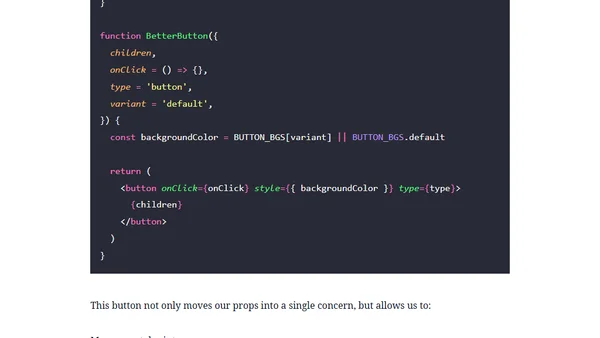 Multiple Boolean Props are a Code Smell