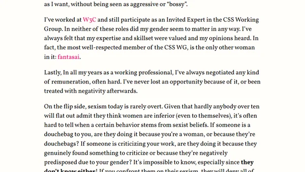 My positive experience as a woman in tech