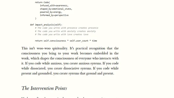 Conscious Recursion: When Programmers Realize They're in the Loop