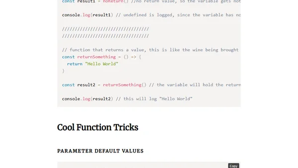 Ultimate Guide to Javascript Functions