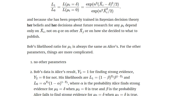 My likelihood depends on your frequency properties
