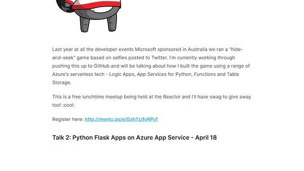 Speaking on Azure PaaS and Serverless in Sydney