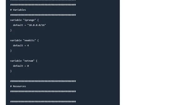 Terraform - FotD - cidrsubnet()
