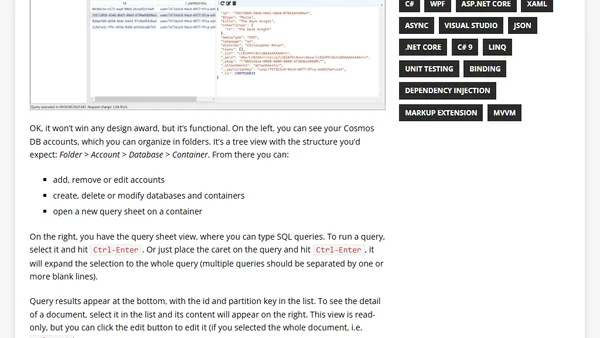 Introducing Cosmos DB Studio