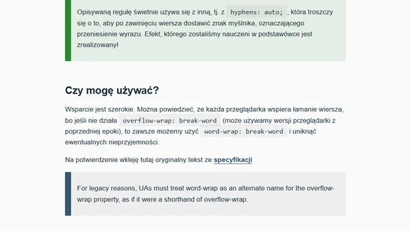Zobacz, jak "overflow-wrap" może Cię uratować!