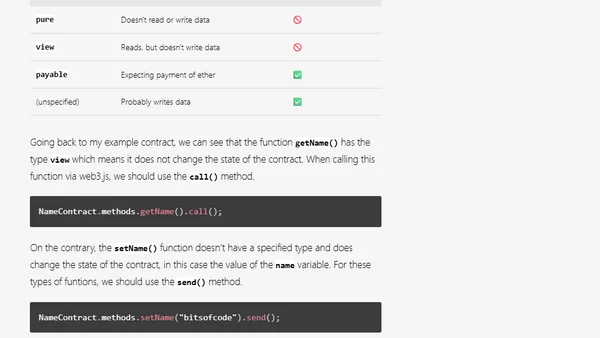 Calling smart contract functions using web3.js - call() vs send()