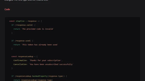 Refactoring code - A case study (#1 - Response handling)