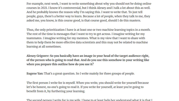 DataTalksClub - The Importance Of Writing In A Tech Career