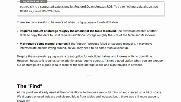 The Unexpected Find That Freed 20GB of Unused Index Space
