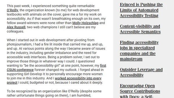 I won an O'Reilly Web Platform Award. OMG.