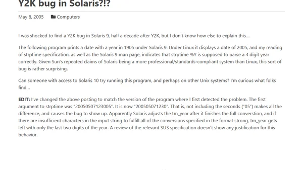 Y2K bug in Solaris?!?