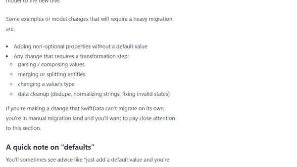 A Deep Dive into SwiftData migrations
