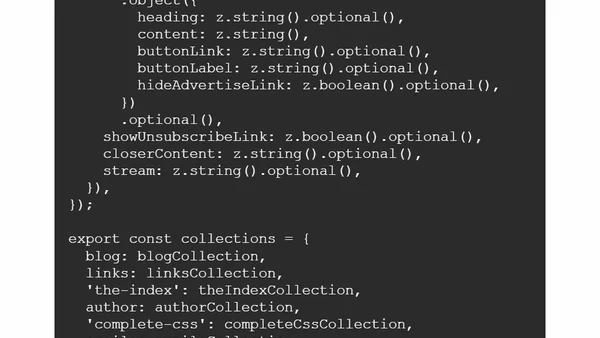 Enabling open working on Piccalilli with content collections