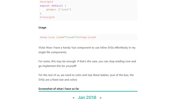 Using inline SVGs in Vue components