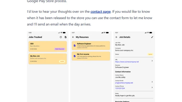 Job Finder Tracker for Android