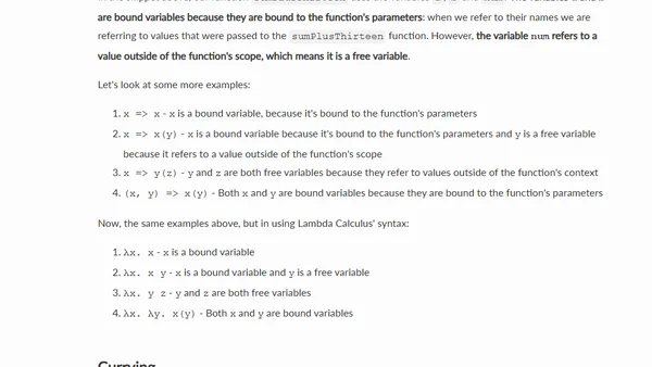 A Gentle Introduction to Lambda Calculus - Part 1: Syntax