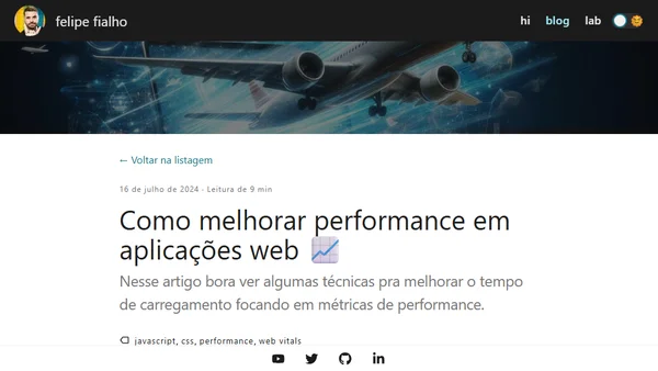 Como melhorar performance em aplicações web 📈