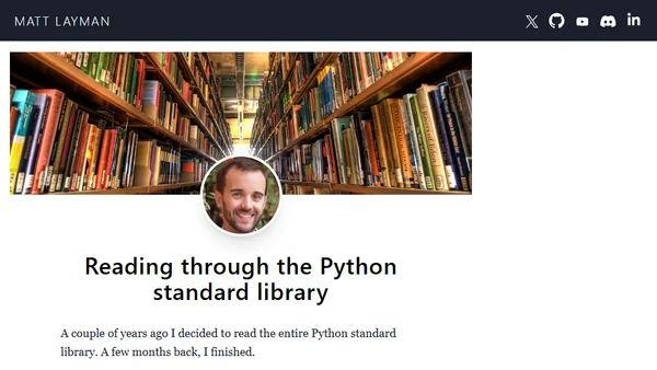 Reading through the Python standard library