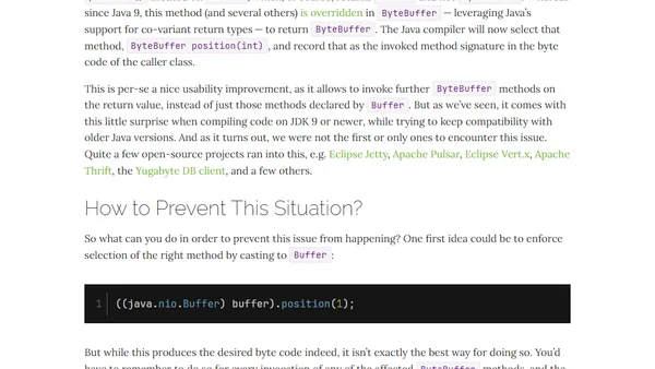 ByteBuffer and the Dreaded NoSuchMethodError