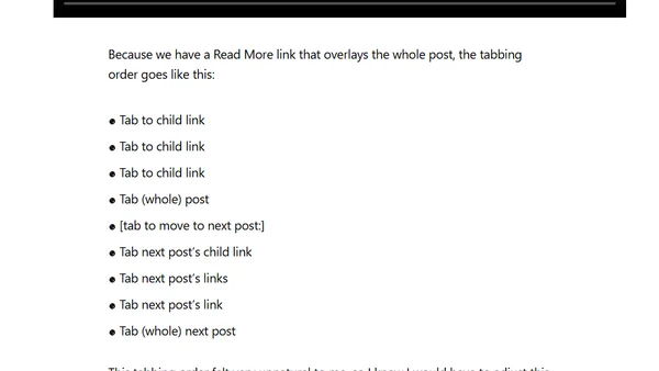 Nested Links Without Nesting Links