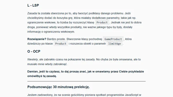 WarsawJS Meetup #32: Moje wrażenia
