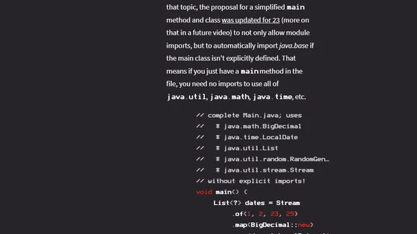 Module Imports in Java 23 - Inside Java Newscast #69
