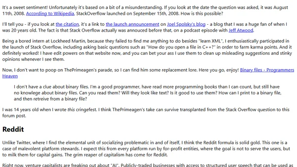 So Long, Twitter and Reddit