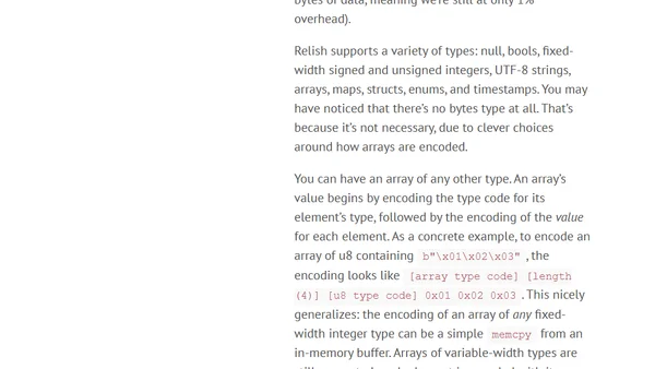 Relish: A new serialization format