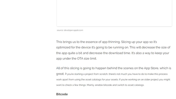 Reduce Your App Size With App Thinning