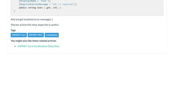 Shared RESX file for data annotation localization in ASP.NET Core 2.0