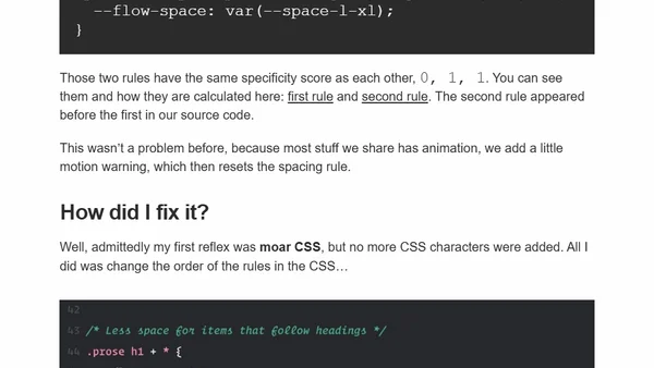 Check your CSS source code order before shovelling on more CSS