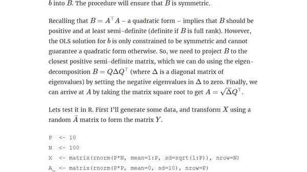Metric learning with linear methods