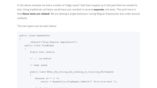 Using BDD specs for unit testing