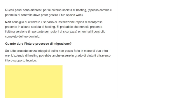 Come passare da wordpress.com ad un proprio dominio