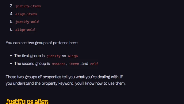 How I remember CSS Grid properties