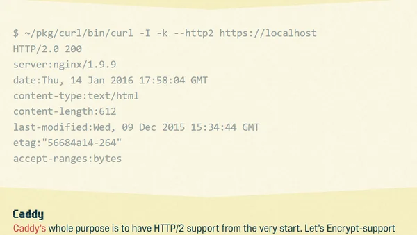 Setting up HTTP/2