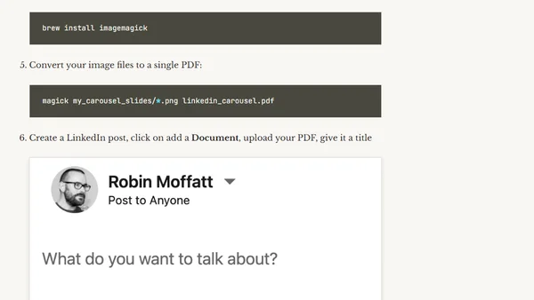 How to create Carousel posts in LinkedIn…without the bullshit
